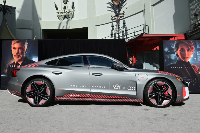 Audi at the film premiere of "The Gray Man" in Berlin  Directors Joe and Anthony Russo drove to the 