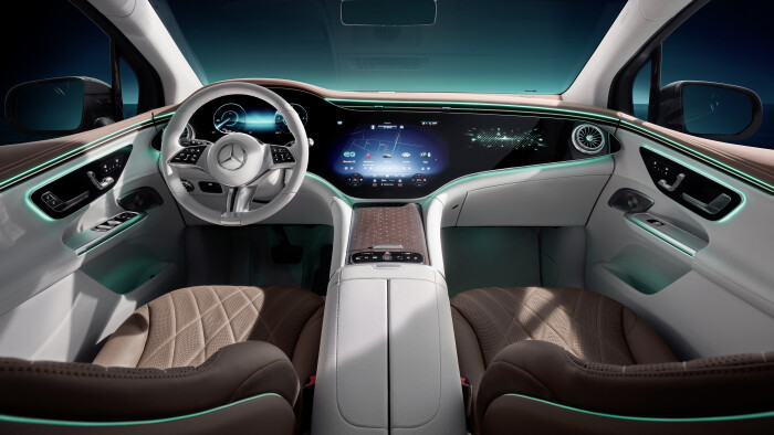Mercedes-EQ. EQE SUV. Interieur. Mercedes-EQ. EQE SUV. Interior.